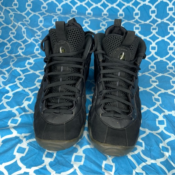 Nike womens size 6.5 little Posite one triple black foamposite wmns sneakers acg - Picture 5 of 11